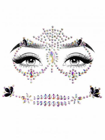 Calavera Skeleton Face Jewels Sticker