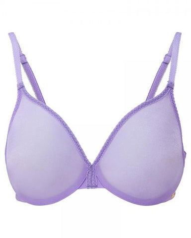 Glossies Sheer Moulded Bra - Violet -