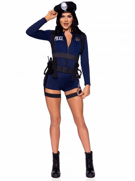 Handcuff Hottie Cop Costume - Blue - BB Store Handcuff Hottie Cop Costume - Blue - BB Store