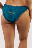 Cancerian Chiffon Star Sign Panty - Teal -