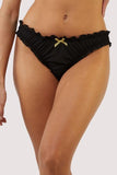 Gemini Chiffon Star Sign Panty - Black -