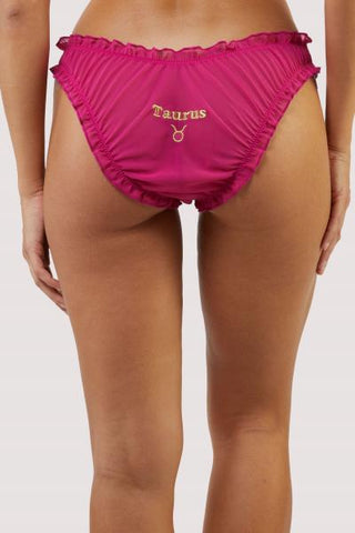 Taurus Chiffon Star Sign Panty - Pink -