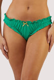 Virgo Chiffon Star Sign Panty - Dark Green -