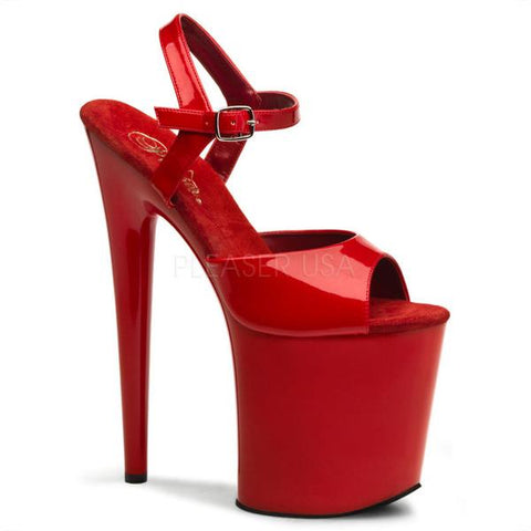 Red - Flamingo 8" Ankle Strap - Size