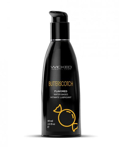 Wicked Aqua Water Based Lubricant - 4 oz Butterscotch