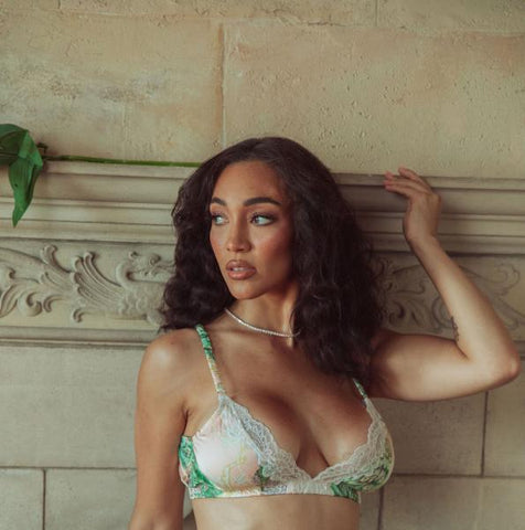 Triangle Bralette - Poised Peacock -