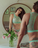 Lace Thong - Soft Mint -