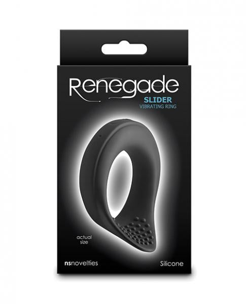 Renegade Slider Vibrating Cock Ring - Black  BB Store