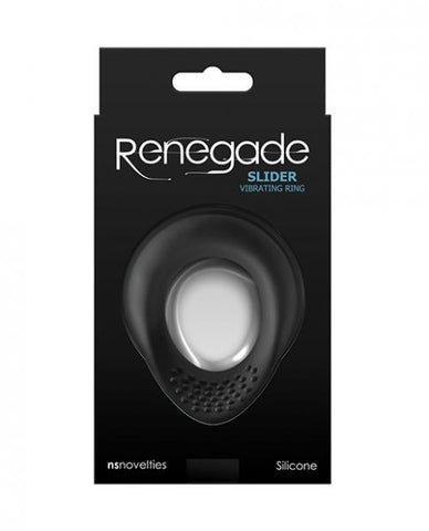 Renegade Slider Vibrating Cock Ring - Black  BB Store