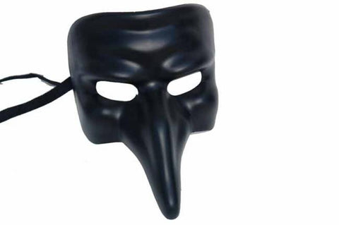 Black - Venetian Short Nose Mask