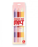 The 9's Make Me Melt Drip Candles Stripes - Pastel Lines 3pk