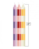 The 9's Make Me Melt Drip Candles Stripes - Pastel Lines 3pk