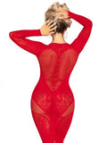 Sweet Seduction Body Con Dress - Red - One Size