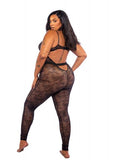 Belle Noir Catsuit - Black -