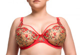 Rosewyn Full Figure Bra - Flame -