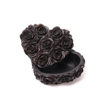 Rose Heart Box - Black