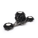 Black Rose Triple T-Light Holder