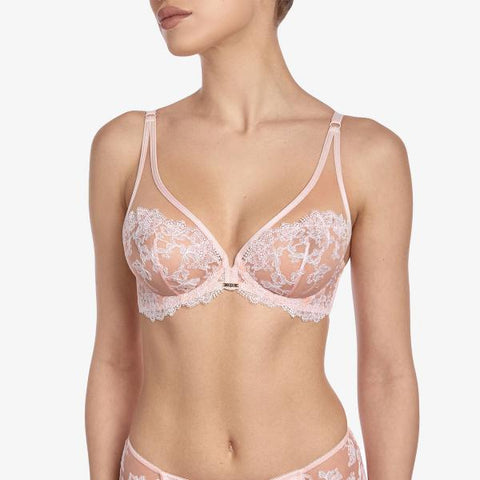 Fleur Plunge Bra - Powder -