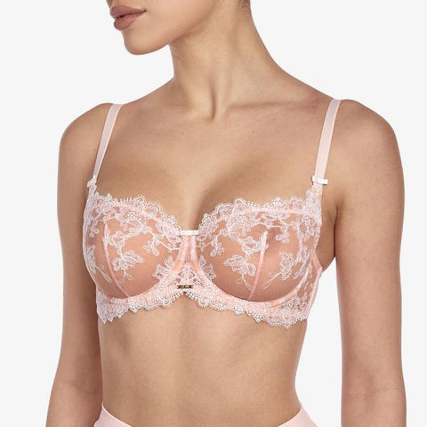 Fleur Bra with Vertical Seam - Powder -