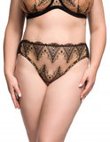 Fortunia Hi Cut Brief - Black -