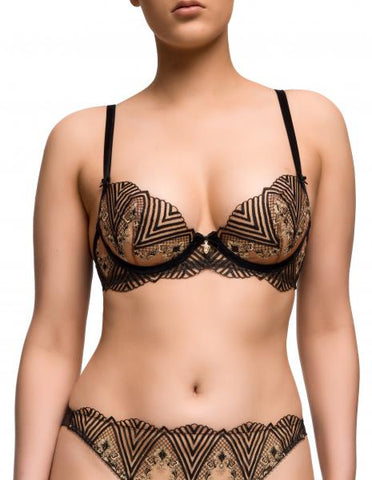 Fortunia Plunge Bra - Black -