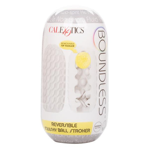 Boundless Reversible Squishy Ball Stroker - Yellow