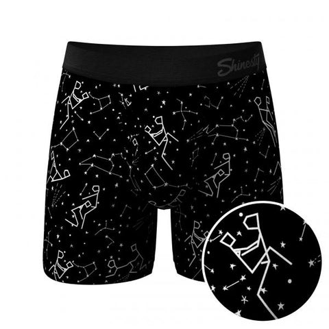 The Big Bang | Glow In The Dark Constellation Ball Hammock® Pouch Underwear With Fly -