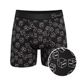 The Free For All | Glow In The Dark Dice Ball Hammock® Pouch Underwear With Fly -