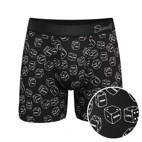 The Free For All | Glow In The Dark Dice Ball Hammock® Pouch Underwear With Fly -