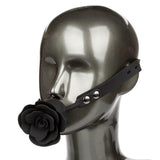 Forbidden Removable Rose Gag - Black