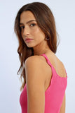 Ribbed Tank Top - Pink -