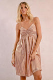 Short Iridescent Dress - Light Pink -