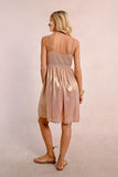 Short Iridescent Dress - Light Pink -