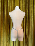 Embroidery G-String - Powder Blue Multi -