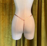Floral Lace G-String - Whisper Peach -