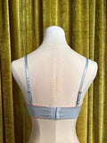 Triangle Bralette - Rib Powder Blue/Whisper Peach -