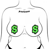 Pastease - Glitter Dollar Sign - Neon Green - O/S