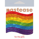 Pastease® - Gay Rainbow Waving Flag Nipple Pasties