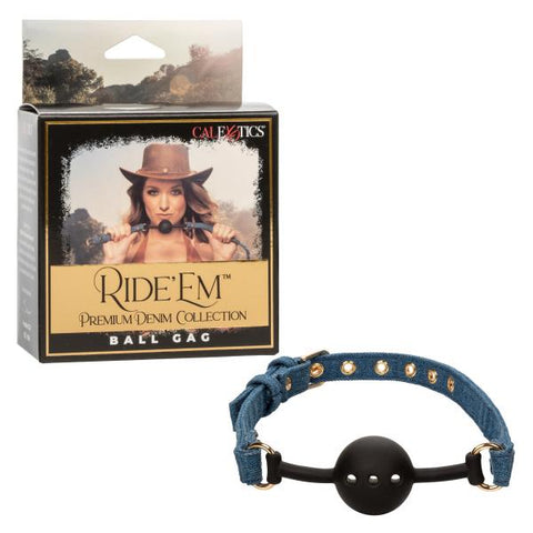 Ride 'Em Premium Denim Collection Ball Gag