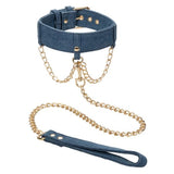 Ride 'Em Premium Denim Collection Collar w/Leash
