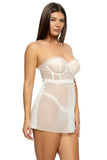 Margot Strapless Babydoll - Cloud Dancer -