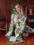 Modal Maxi Robe - Spring Garden -