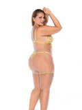 Sunlit Bliss Babydoll and Thong -