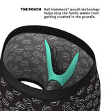 The Free For All | Glow In The Dark Dice Ball Hammock® Pouch Underwear With Fly -