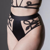 Medusa High Waisted Bikini - Black -