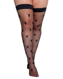 Playboy Bunny Noir Stockings - Black -