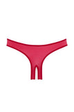 Red - Crotchless Pearl Thong