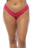 Pink - Crotchless Pearl Thong