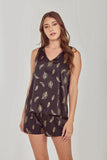 Suri Cami Set - Black -