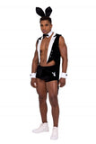 8 Piece Playboy Men's Tuxedo Bunny - Black/White -